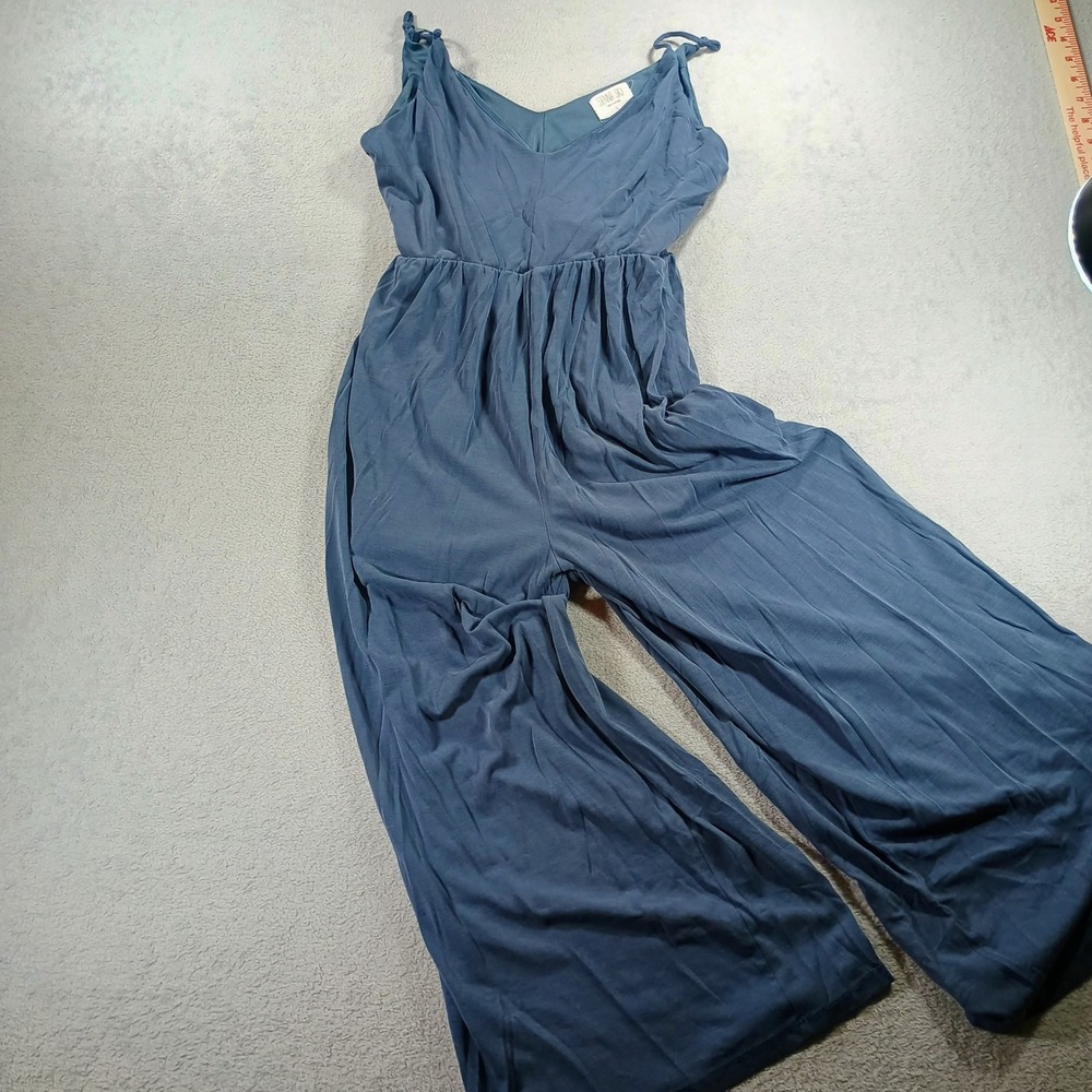 Sienna Sky Women Jumpsuit Blue S Wide Leg Adjustable Straps‎ Modal Blend